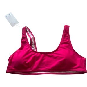 Women's Hot Pink Scoop Neck Top - Halara Play It My Way